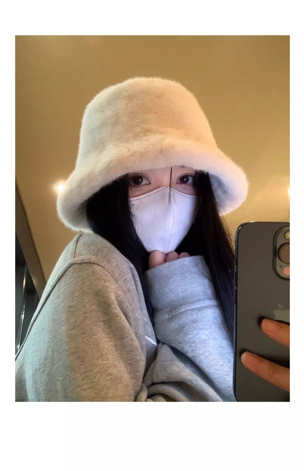 Plush Fisherman Hat for Women, New Autumn/Winter Korean Style, Versatile, Warm, Winter Cold Protection, Ear Protection Bucket Hat