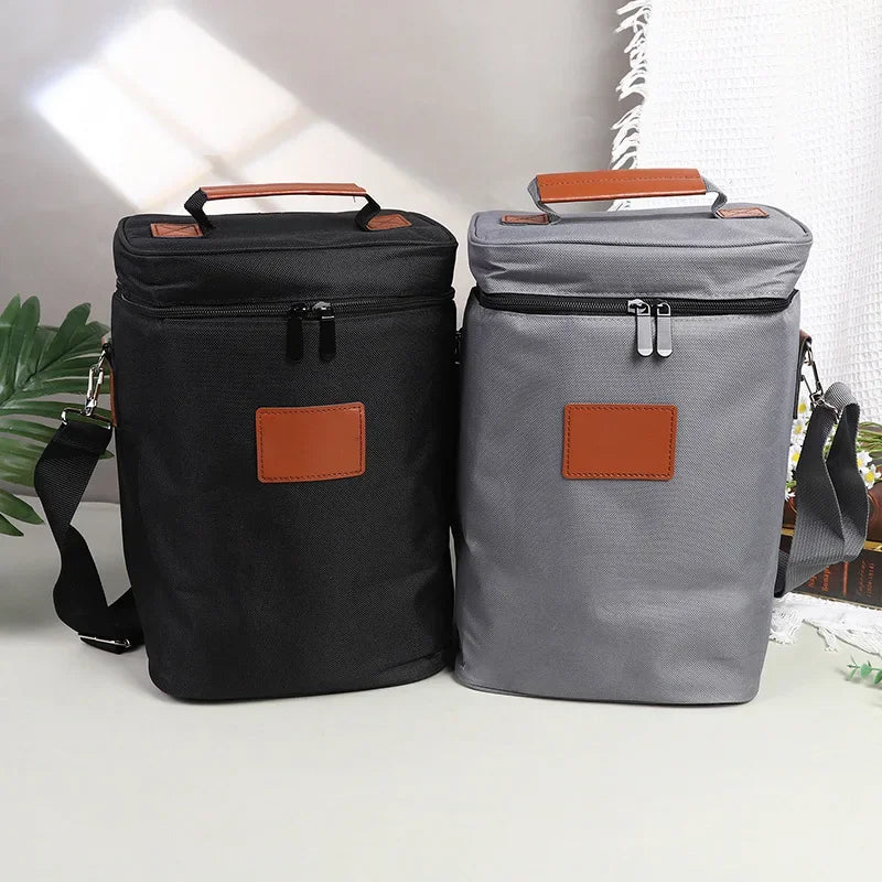 lunch bag red wine thermos bag 4 bottles wine cold ice bag outdoor picnic bag picnic bag