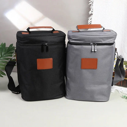 lunch bag red wine thermos bag 4 bottles wine cold ice bag outdoor picnic bag picnic bag