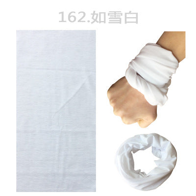 Solid Color Outdoor Turban Riding Flying Scarf Varied Magic Turban Men's and Women's Sunscreen Windproof Scarf Headgear Neck Sleeve Hair Band