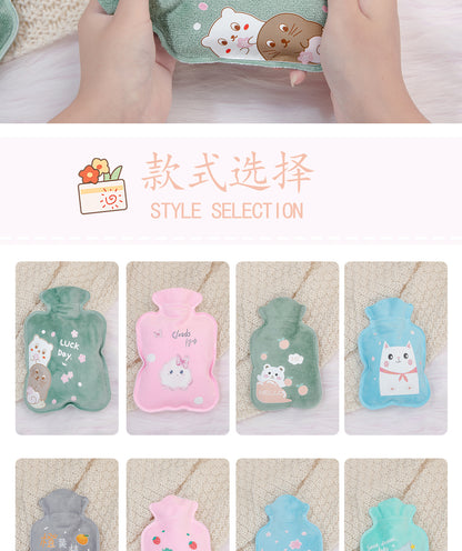 Hot Water Bag Water Filling Cute Mini Large Hand Warmer Hot Compress Warm Water Bag for Belly small size Water Filling for Students