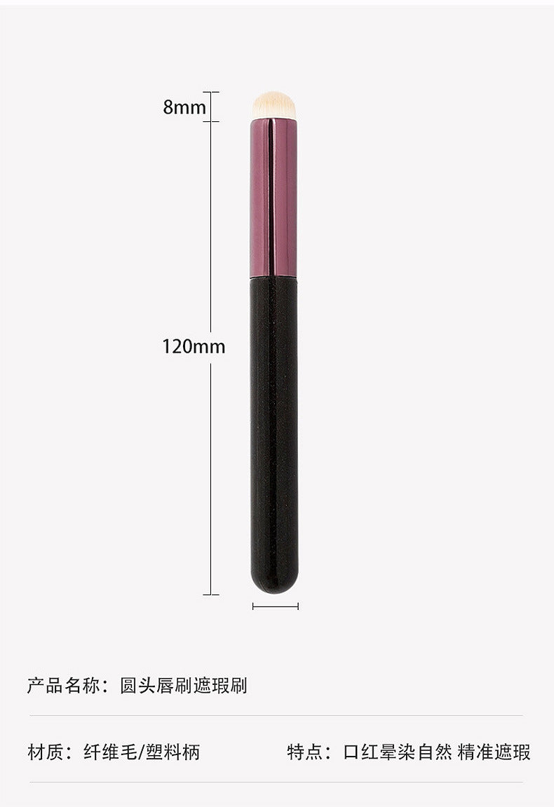 Round head lip brush wholesale girl lip halo concealer brush makeup brush beginner portable lipstick brush beauty makeup tools