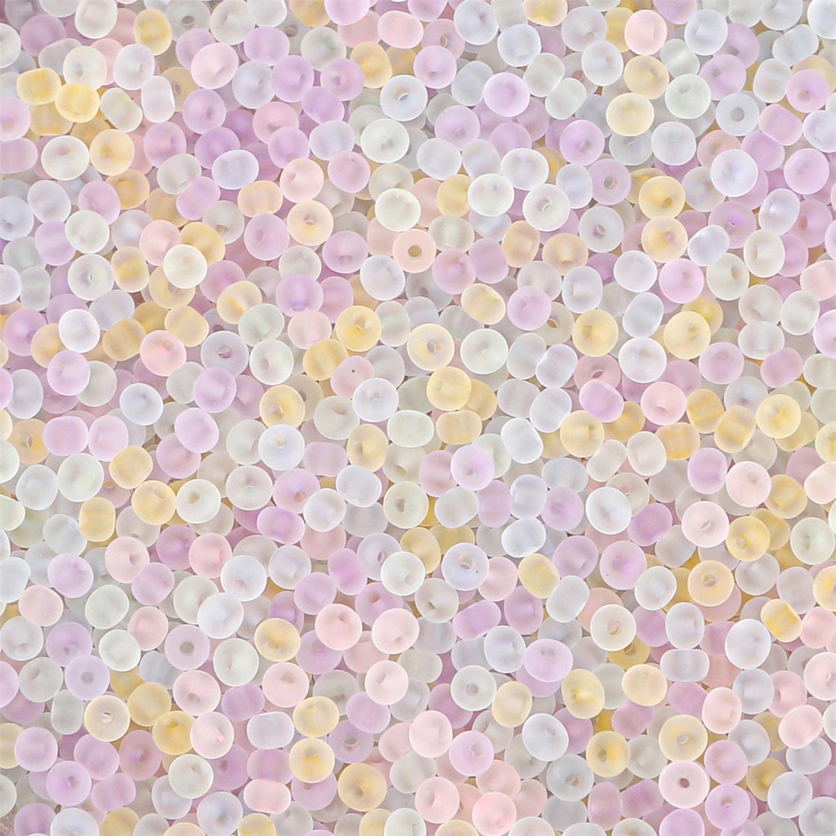 High quality domestic transparent frosted rice beads loose beads handmade DIY bracelet necklace accessories material factory direct sales