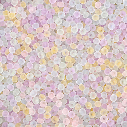 High quality domestic transparent frosted rice beads loose beads handmade DIY bracelet necklace accessories material factory direct sales