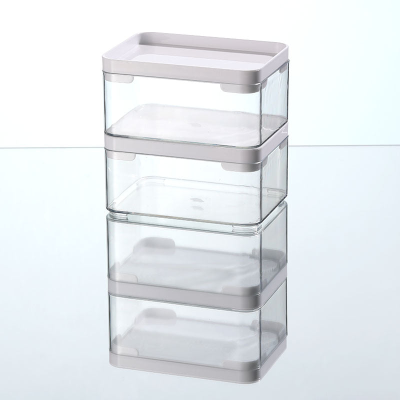 Mirror cabinet acrylic sundries stationery pencil storage box finishing box narrow strip storage transparent note hand account