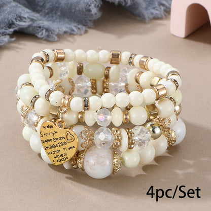 European and American Cross-Border Hot-Selling New Bohemian Bracelets Creative Tassel Multi-Layer Beaded Bracelets Fashion Jewelry