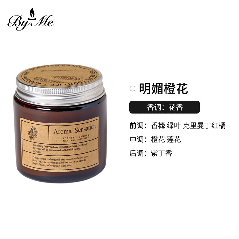Cross-Border Smokeless Aromatherapy Candles, Souvenirs, Handmade Soy Wax Candle Cup Gift Boxes, High-End Home Fragrance Decorations