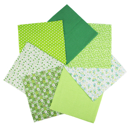 7 Color Patchwork Cloth Group Plain Flower Cloth Broken Plaid Dot DIY Cotton Small Fresh Plant Printing Cloth