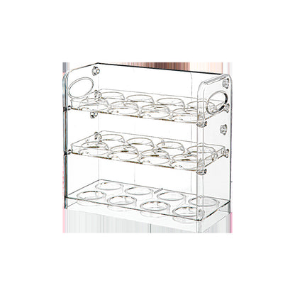 Egg Storage Box for Refrigerator Side Door, Egg Carton Holder, Food-Grade Special Transparent Storage and Preservation Box with Lid