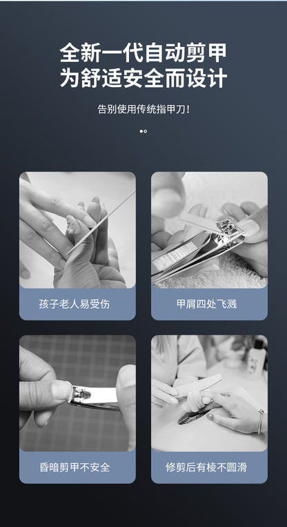 Mini Electric Nail Clipper high quality Ultra Quiet with Light Adult Nail Art Rechargeable Nail Grinder Automatic Nail Clipper