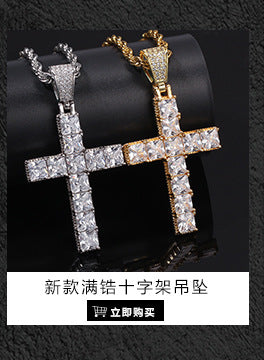 European and American New Products Copper Material Enamel Men's Avatar Personalized Hip-Hop Pendant Necklace Trendy Accessories Jewelry Wholesale