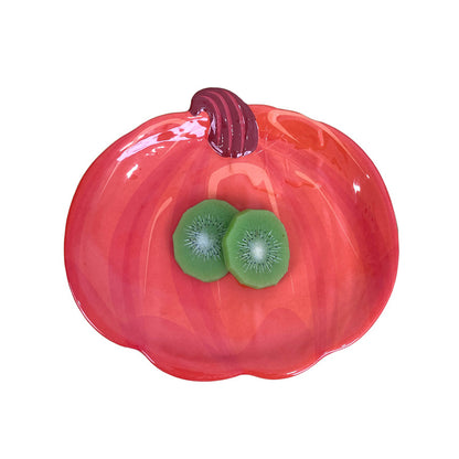 Wanshan melamine plate factory wholesale cross-border European and American dried fruit snack plate home creative pumpkin shape Christmas plate