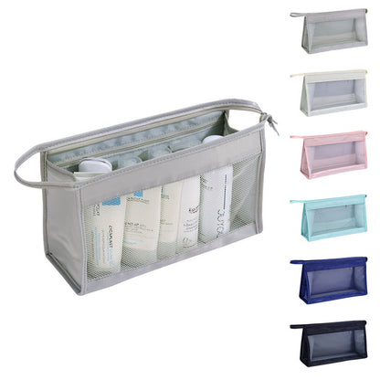 British Simple Toiletry Bag Waterproof and Convenient Hand-held Cosmetic Bag for Business Travel Carry-on Skin Care Products Storage Cosmetic Bag