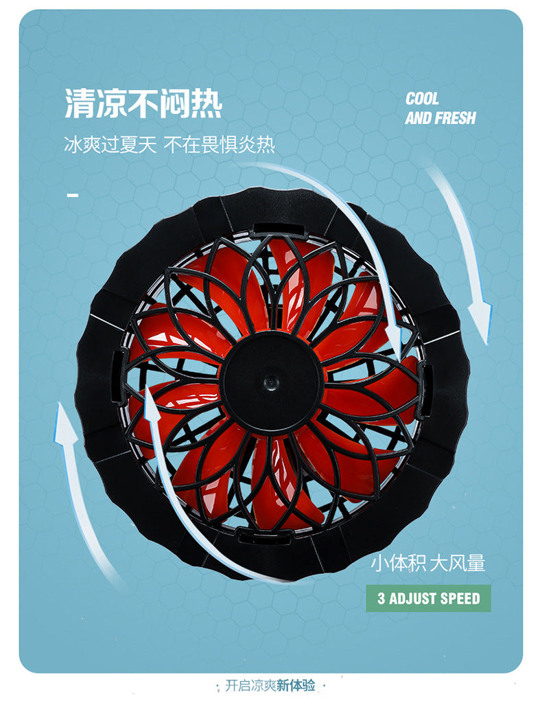Cross-border Direct Supply Summer Cooling and Heat Prevention Air-conditioning Clothing Clothes with Fan Short-sleeved Vest Outdoor Sunscreen Work Wear