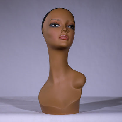 European and American wig model head shoulder model wig hat scarf jewelry window display props mannequin