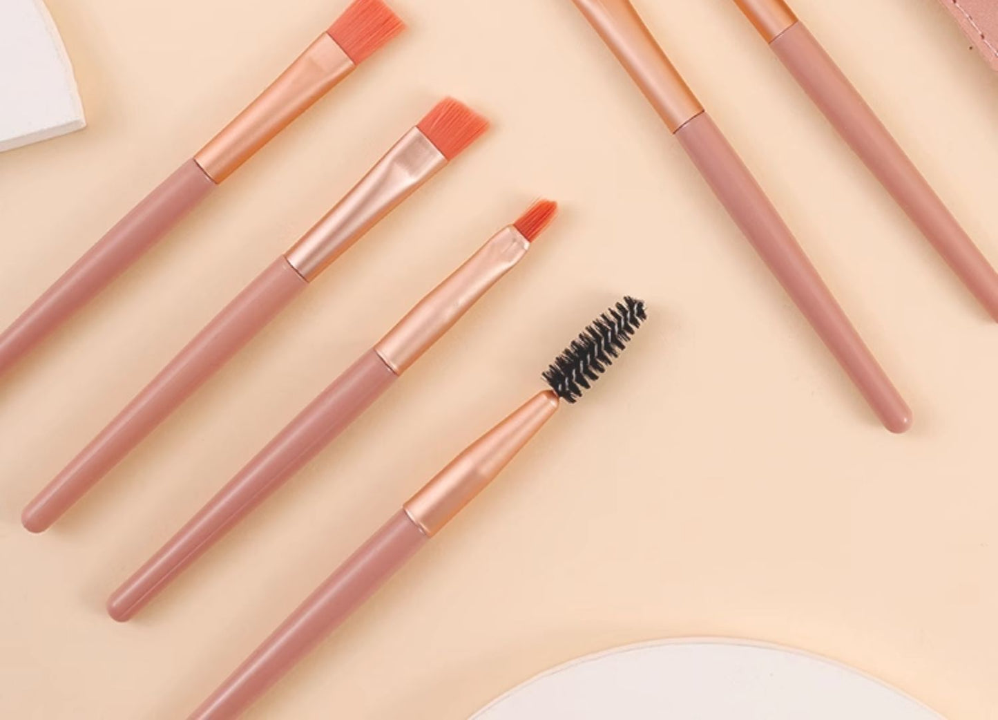 8 makeup brush suit portable short super soft travel blush brush eye shadow brush beauty tools for beginners