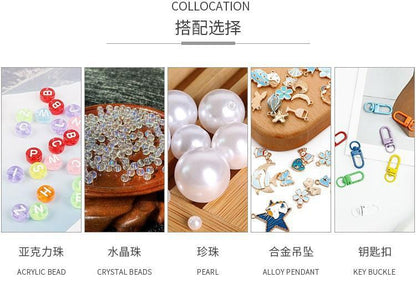Glass color-plated oblique crystal beads antique diy handmade hairpin necklace material accessories cross-border a generation of hair