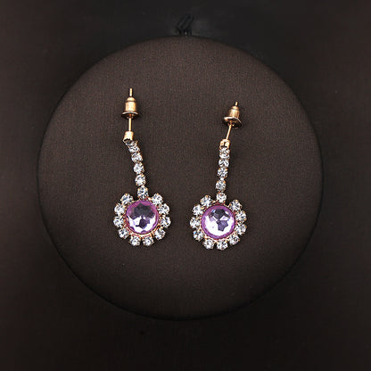 Korean Bride Necklace Earrings Two-piece Decorations Wedding Yarn Wedding Jewelry Wedding Accessories Dance Studio