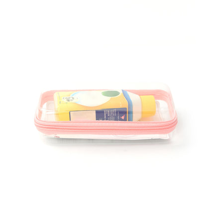 2024 Amazon PET Travel Storage Bag suit Wash Cosmetics Storage Home Zipper Toy Hard Plastic