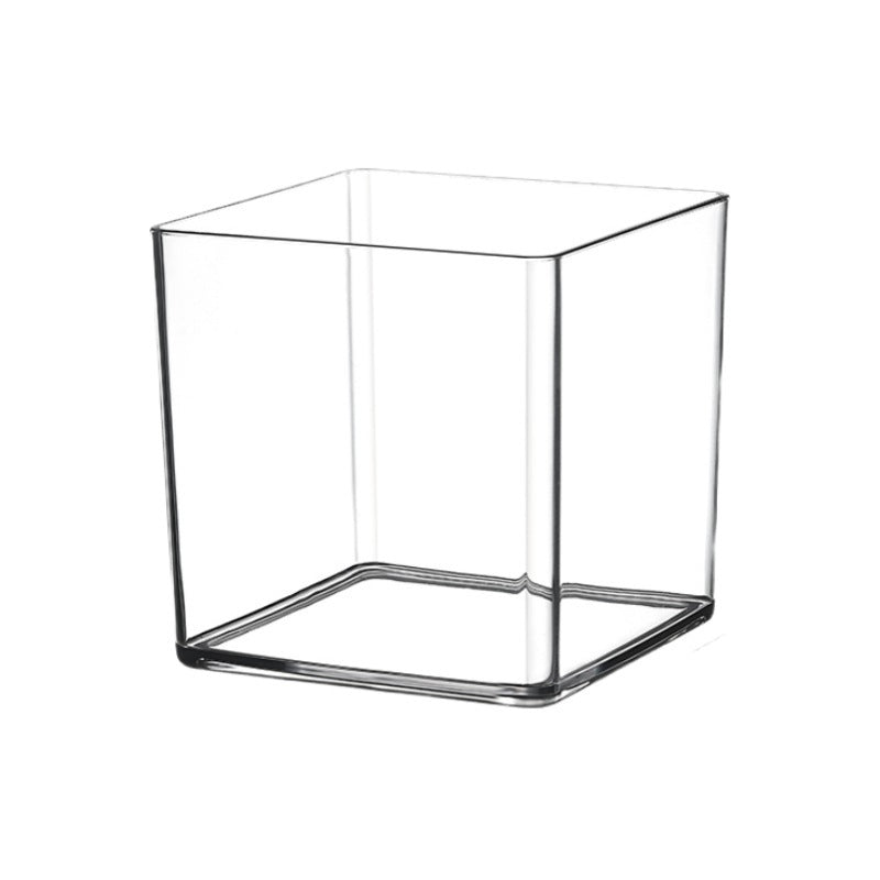Desktop Storage Box Square Transparent Acrylic Flower Pot Sundries Cosmetics Stationery Notes Kitchen Workstation Height