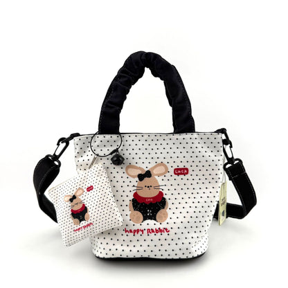 In-Stock New Small Cloth Bag Ins Cute Cartoon Women's Summer Cloth Bag Handbag Casual Tote Bag Upgrade