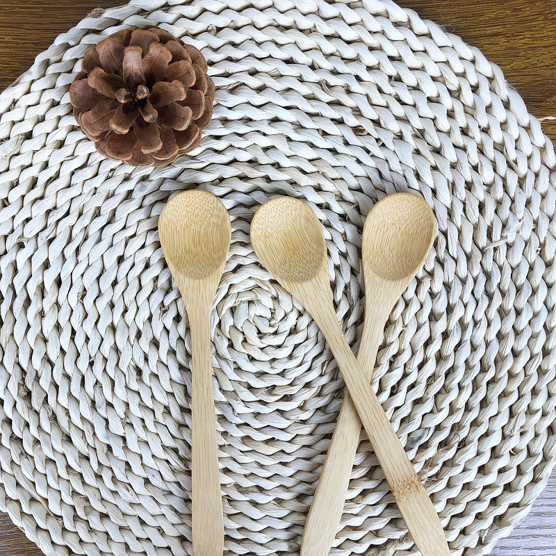 Manufacturer Supplies Food-Grade Bamboo Spoons, Long-Handled Household Spoons, Bamboo Honey and Jam Spoons, Biodegradable and Reusable
