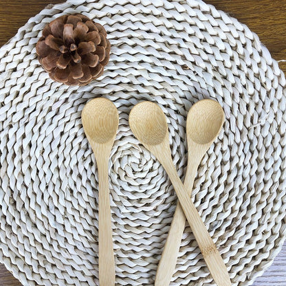 Manufacturer Supplies Food-Grade Bamboo Spoons, Long-Handled Household Spoons, Bamboo Honey and Jam Spoons, Biodegradable and Reusable