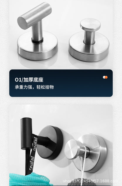 Cross-Border Stainless Steel Vacuum Suction Cup Hooks, No-Drill Bathroom Hooks, Kitchen Hooks, Towel Hooks, Clothes Hooks Wholesale