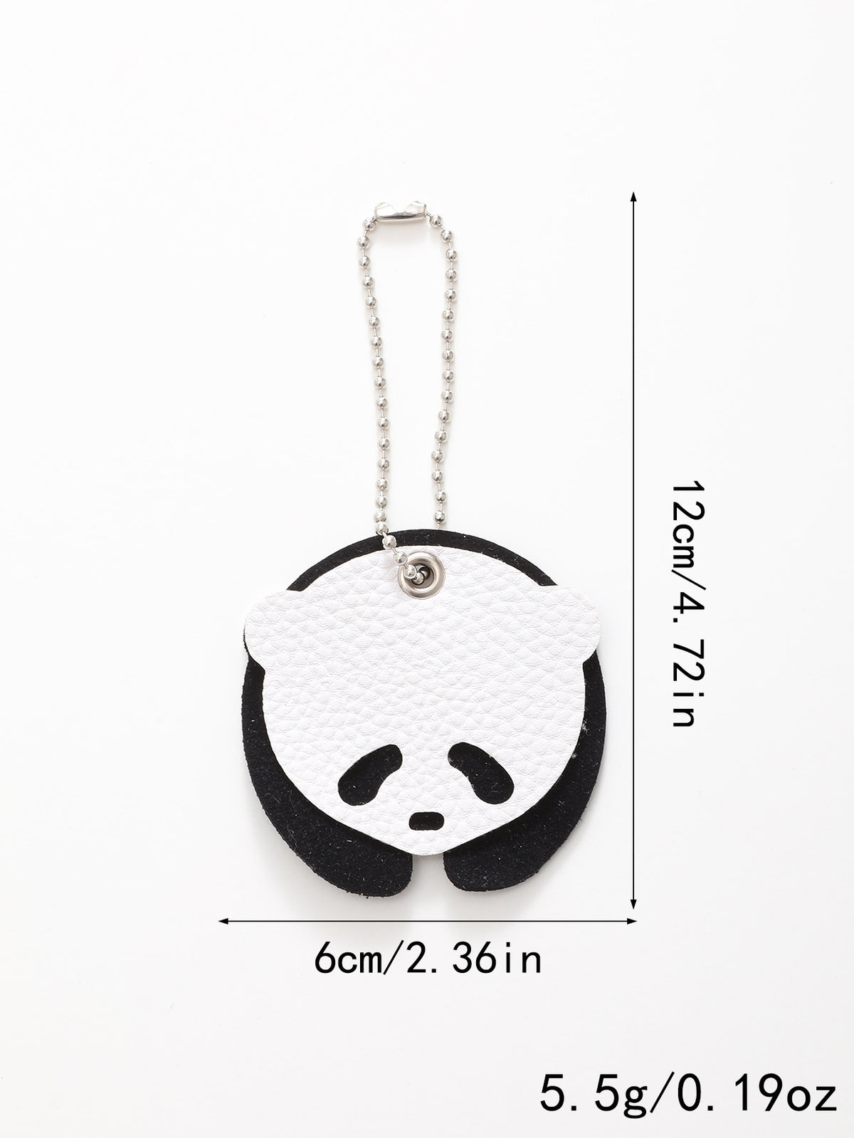 Ins Wind Cloud Lightning Summer Panda Giraffe Fruit Pu Printed Leather Pendant Keychain Bag Hanging