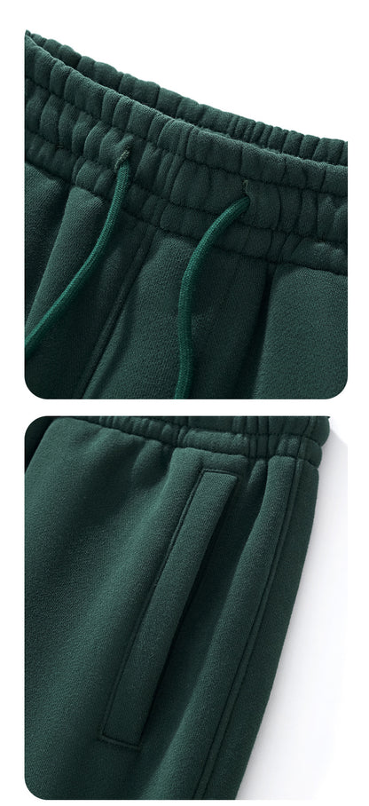 Cai Xiang Island Men's Clothing | Autumn and Winter 350g Dopamine Fleece Oversized Loose Trendy Brand Men's Sweatshirt and Pants Set