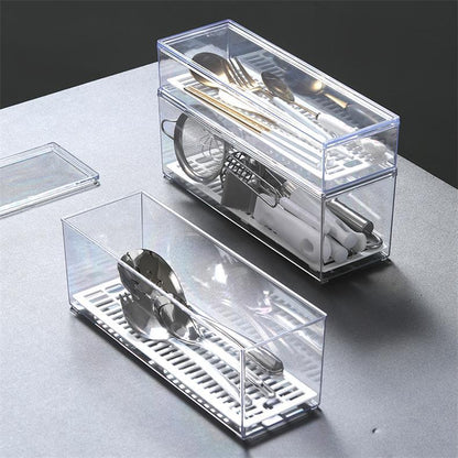 Food-Grade Storage Box, Acrylic Refrigerator Storage, Desktop Book Storage Box, Student Dormitory Sundries, Facial Mask Organization