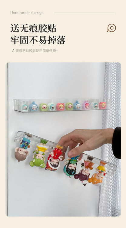 Blind Box Storage Wall Hanging Punch-free Display Stand Acrylic Bubble Mate Hand-made Box Lego Building Blocks Shelf