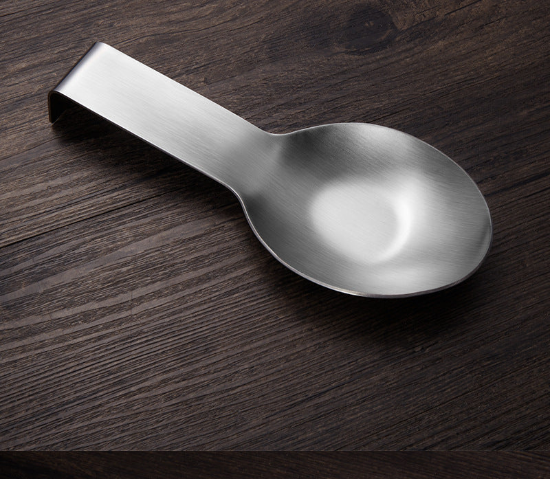 Stainless Steel Hot Pot Tray Spoon Kitchen Soup Spoon Pad Rack Holer Colander Hotel Self-service Rice Spoon Shelving Tray Storage Tray