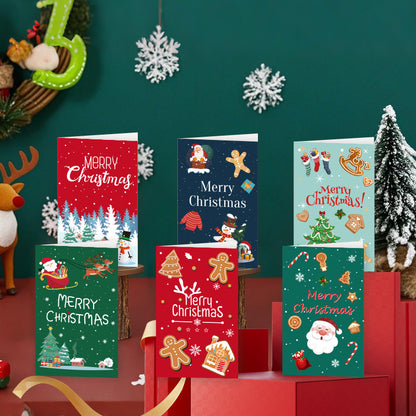 Cross-Border Amazon New Creative Ins Style Christmas Greeting Card Export Export Blessing Christmas Card Envelope Cover