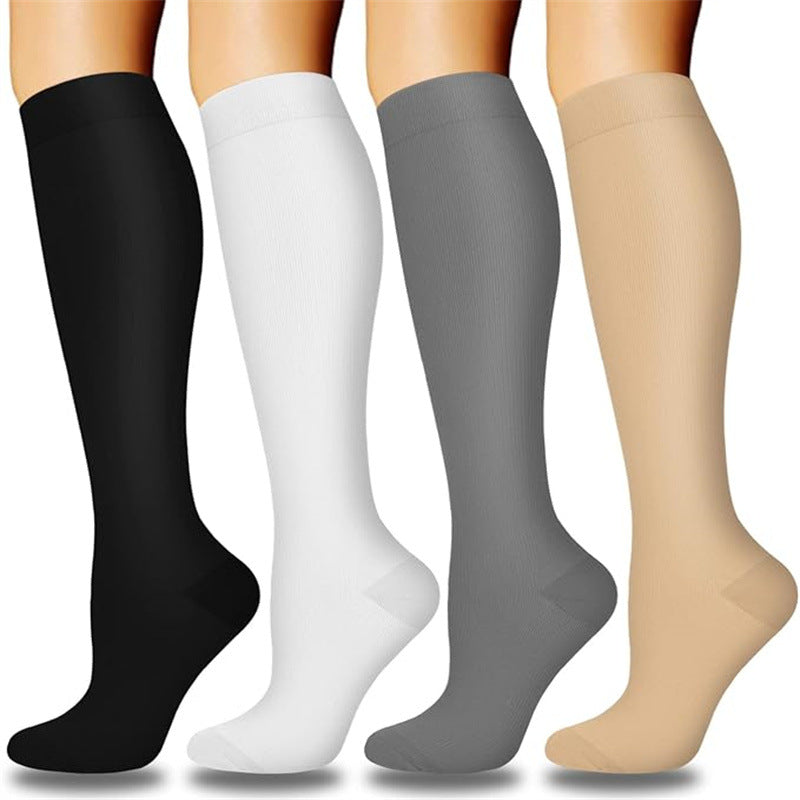 Cross-border calf compression socks sports stockings Amazon compression socks European and American pressure calf socks riding thin leg socks