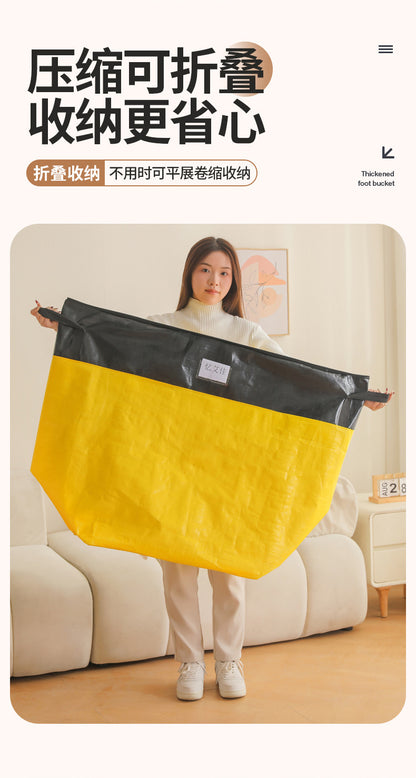 Large Capacity Moving Packing Thickened Storage Artifact Bag Luggage Clothes Fit Bag Snakeskin Bag Waterproof Quilt