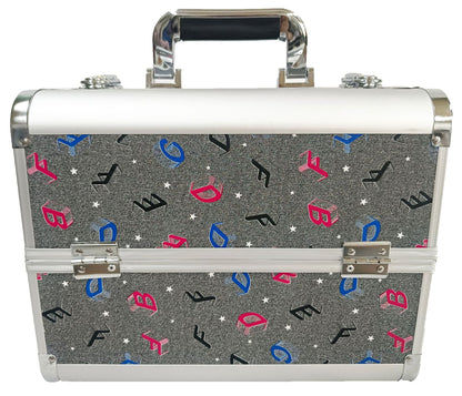 Manufacturer's Ready-Made Wholesale and Retail Professional Makeup Box, Beauty and Manicure Box, Double-Layer Large-Capacity Portable Makeup Box