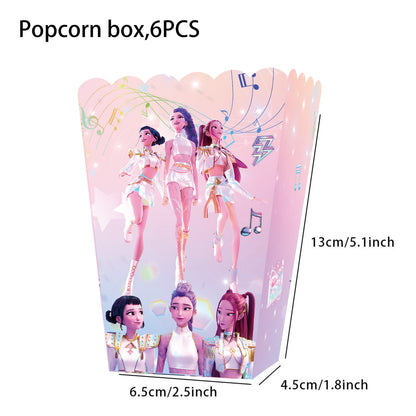 Amazon's New Pop Hunter Witch Group Theme Birthday Party Supplies Set Paper Plate Tissue Tablecloth Decoration