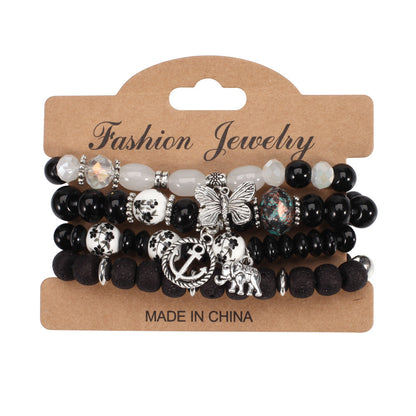 European and American Cross-Border Hot-Selling New Bohemian Bracelets Creative Tassel Multi-Layer Beaded Bracelets Fashion Jewelry