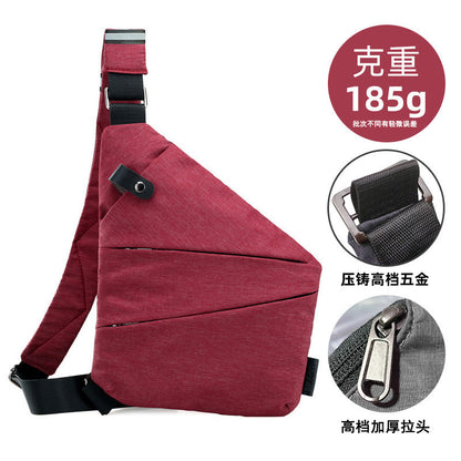 Chest Bag Men's Distinctive Shoulder Crossbody Bag Fashion Cross Bag Multifunctional Sports Fashion Underarm Bag Men's Chest Bag