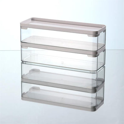 Food-Grade Storage Box, Acrylic Refrigerator Storage, Desktop Book Storage Box, Student Dormitory Sundries, Facial Mask Organization