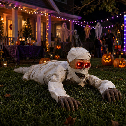 Halloween New Product Electric Crawling Ghost Decoration Props Toy Ornaments Cross-Border Horror Props Pumpkin Lantern
