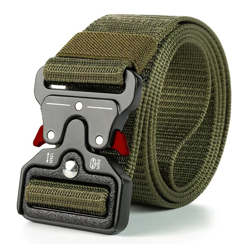 Factory direct cross-border nylon automatic buckle belt outdoor tooling tactical pants belt military training belt men wholesale