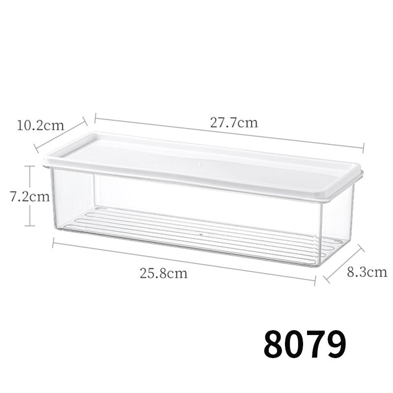 Desktop Storage Box with Lid Flip-Top Rectangular Transparent Acrylic Storage Box Kitchen Cosmetics Sundry Work Station
