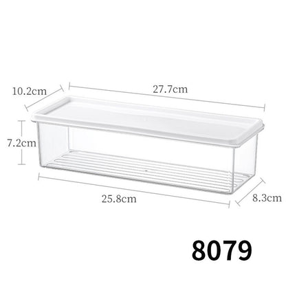 Desktop Storage Box with Lid Flip-Top Rectangular Transparent Acrylic Storage Box Kitchen Cosmetics Sundry Work Station
