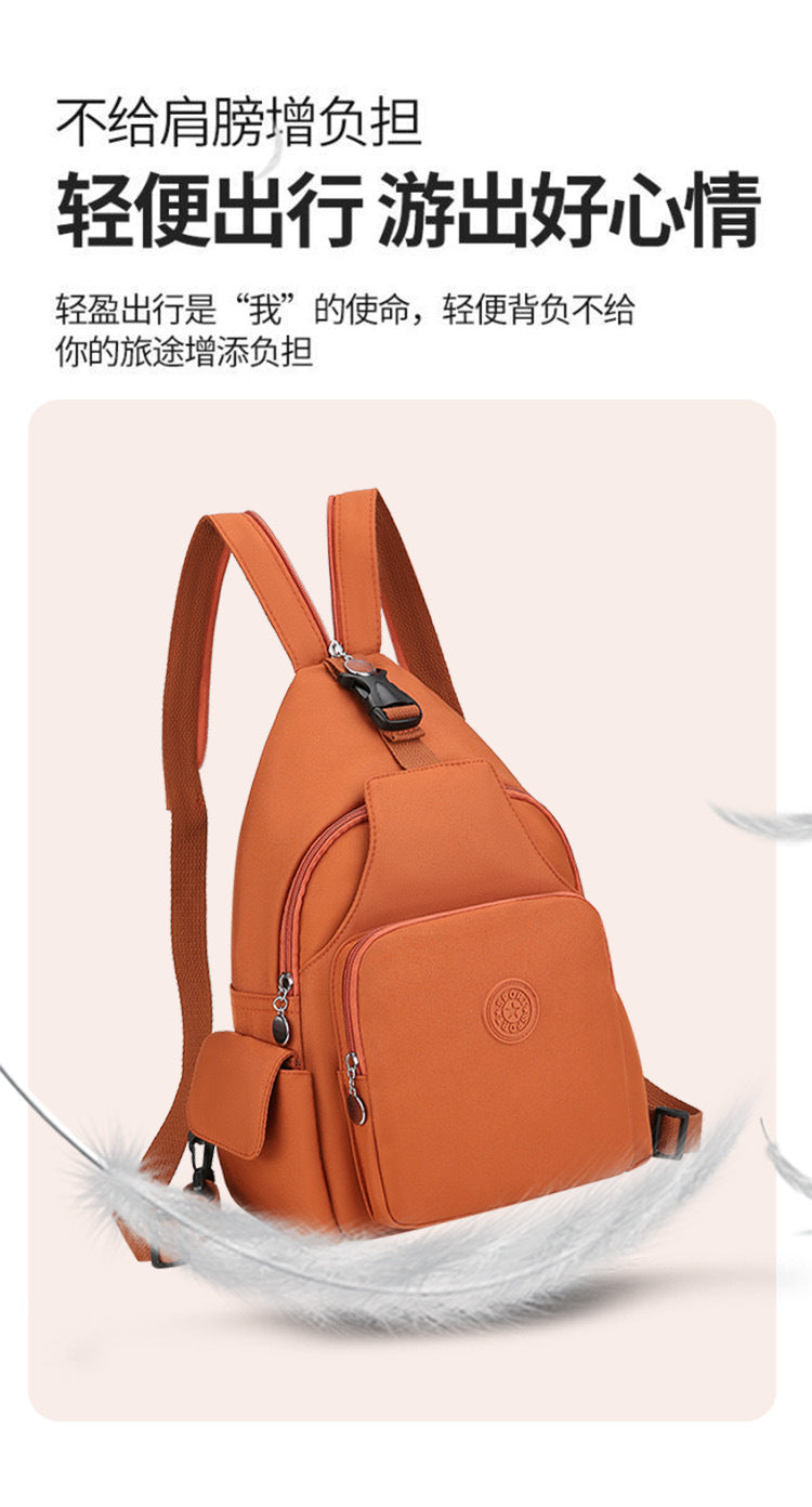 Fashion Chest Bag Backpack Fashion Trend 2024 New Women's Chest Bag Casual Anti-splashing Bag Multifunctional Chest Bag