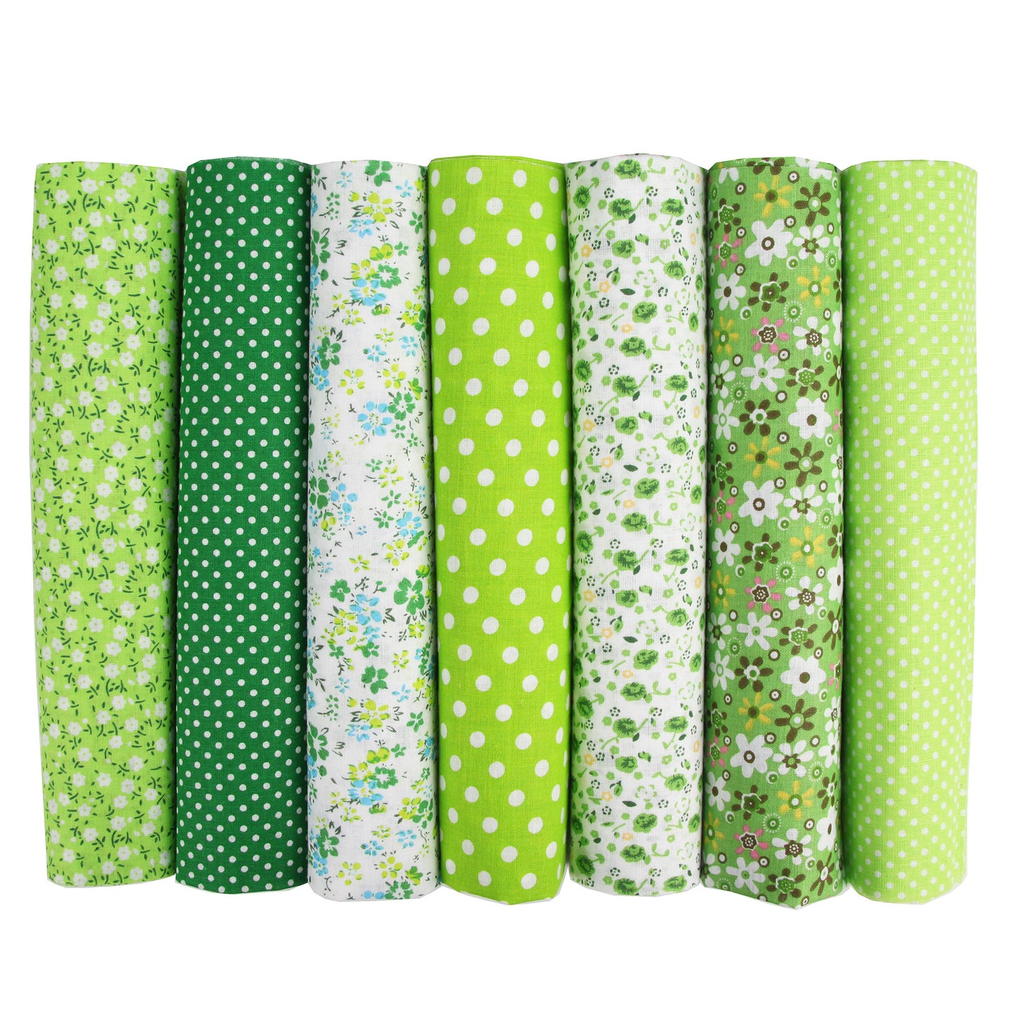 7 Color Patchwork Cloth Group Plain Flower Cloth Broken Plaid Dot DIY Cotton Small Fresh Plant Printing Cloth