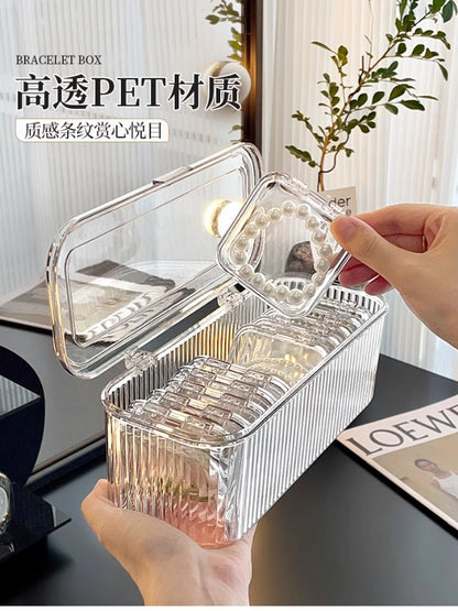 Bracelet Storage Box Transparent Anti-Oxidation Portable Crystal Bracelet Jewelry Special Bracelet Jewelry Box