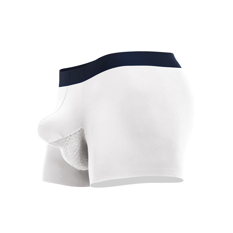 Men's Bullet-Style Spermatic Cord Separation Underwear, Ice Silk Pouch Boxer Briefs for Varicose Veins, Thin Style