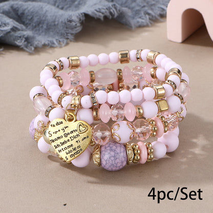 European and American Cross-Border Hot-Selling New Bohemian Bracelets Creative Tassel Multi-Layer Beaded Bracelets Fashion Jewelry